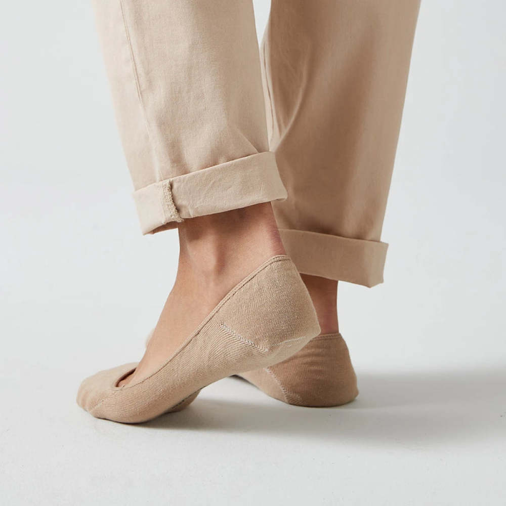 Loafer Socken aus Bio-Baumwolle Weiß