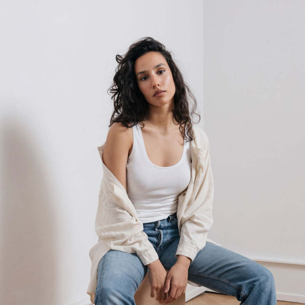Damen Tank Tops aus Bio-Baumwolle Schwarz