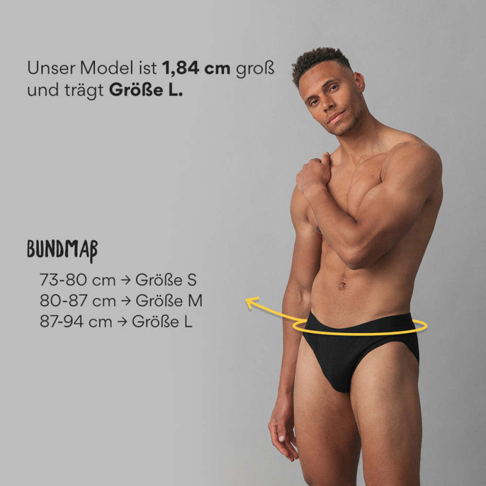 Herrenslips Mix (Schwarz/Grau/Blau)
