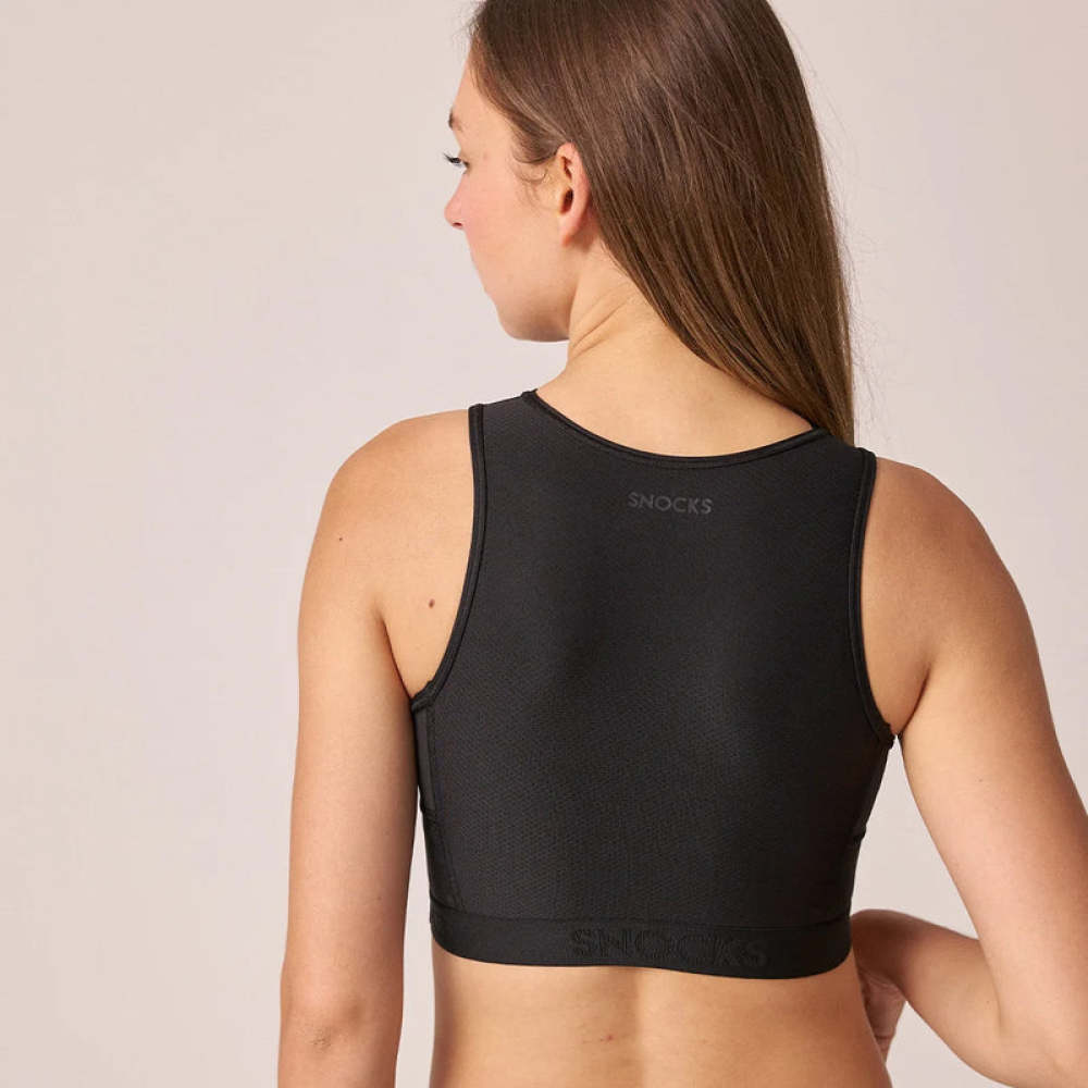 Sport-BH mit Logo Schwarz