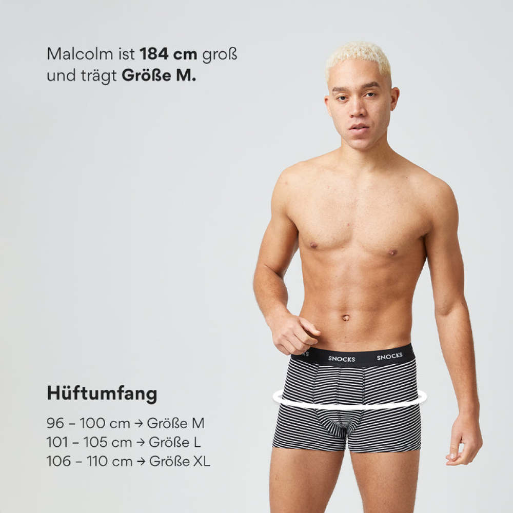 Boxershorts mit Streifen aus Bio-Baumwolle Olivgrüne Streifen