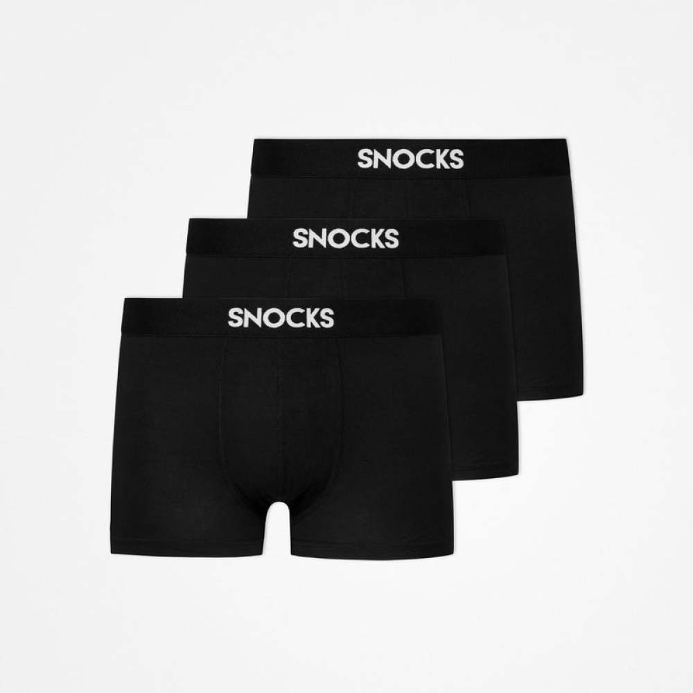 Kinder Boxershorts aus Bio-Baumwolle Schwarz