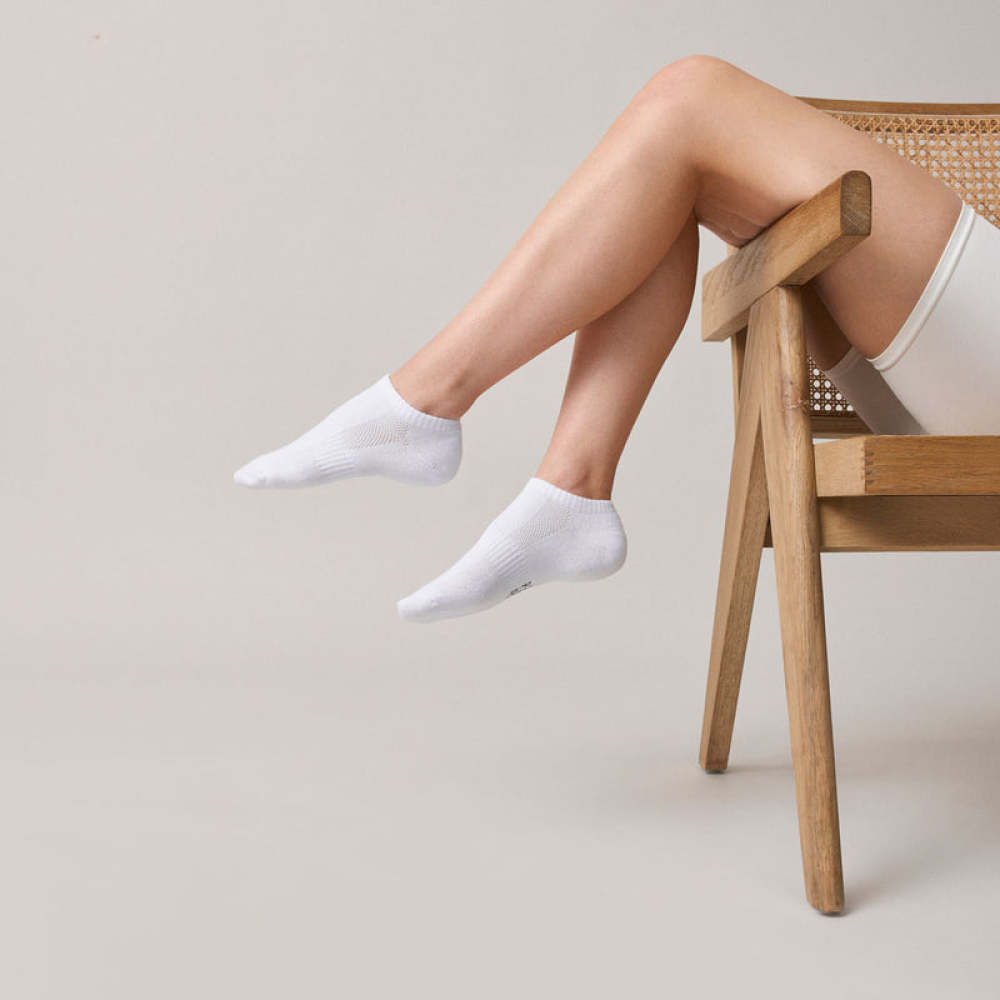 Sneaker Socken für Herren & Damen aus Bio-Baumwolle Schwarz