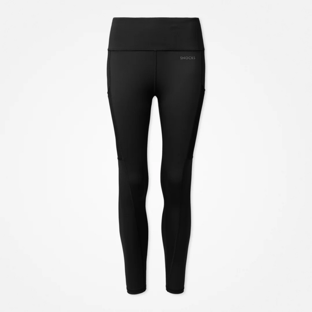 Leggings mit Tasche aus recyceltem Polyester Schwarz
