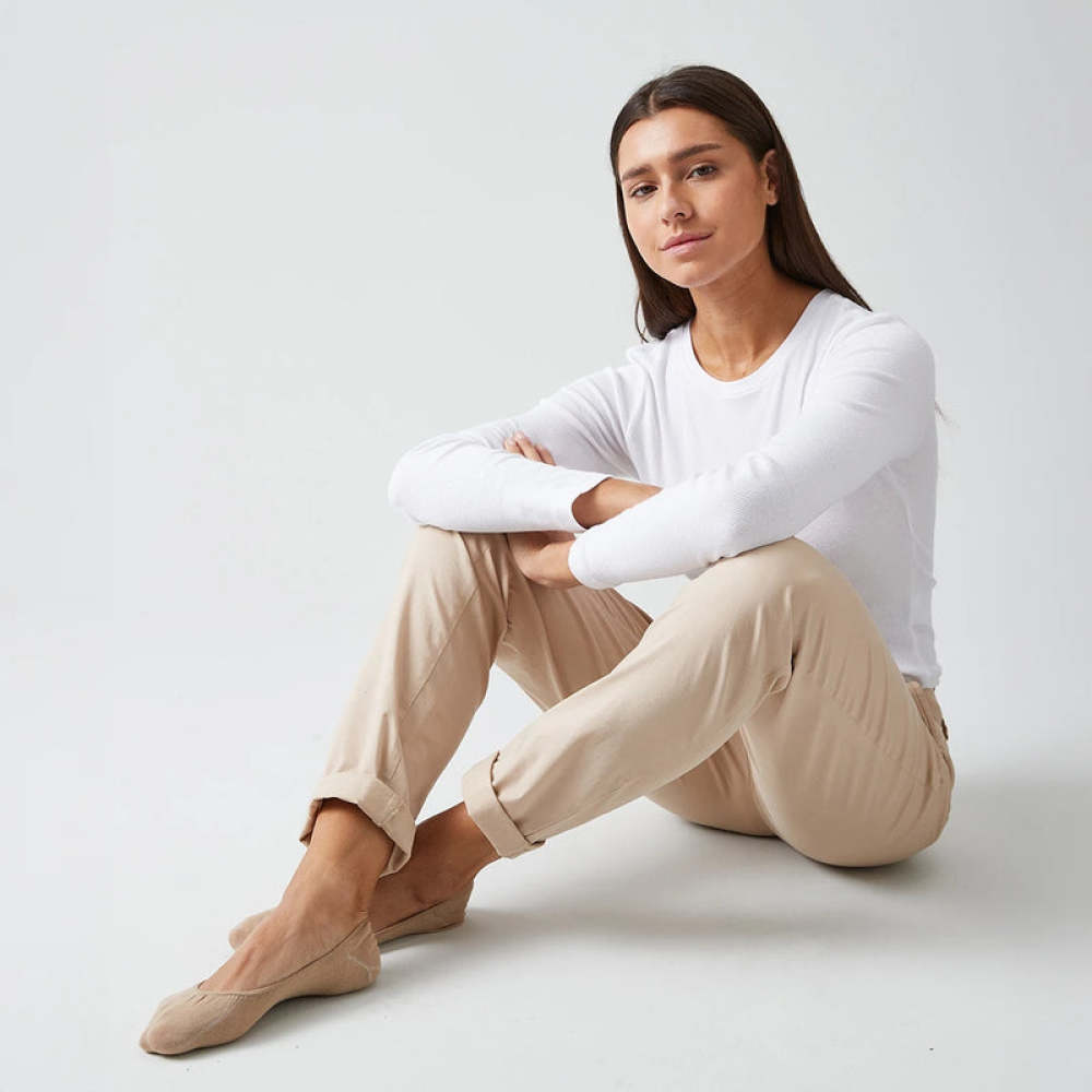Loafer Socken aus Bio-Baumwolle Weiß