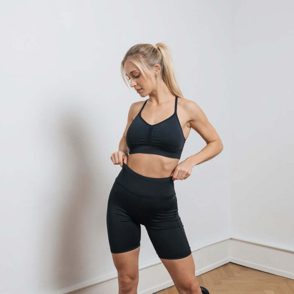 Radlerhose Damen Schwarz