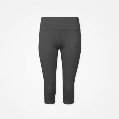 Capri Leggings aus recyceltem Polyester Dunkelgrau