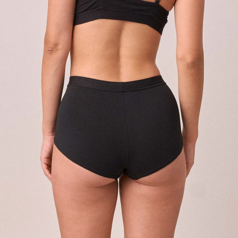 Retro Panties aus Bio-Baumwolle Grau