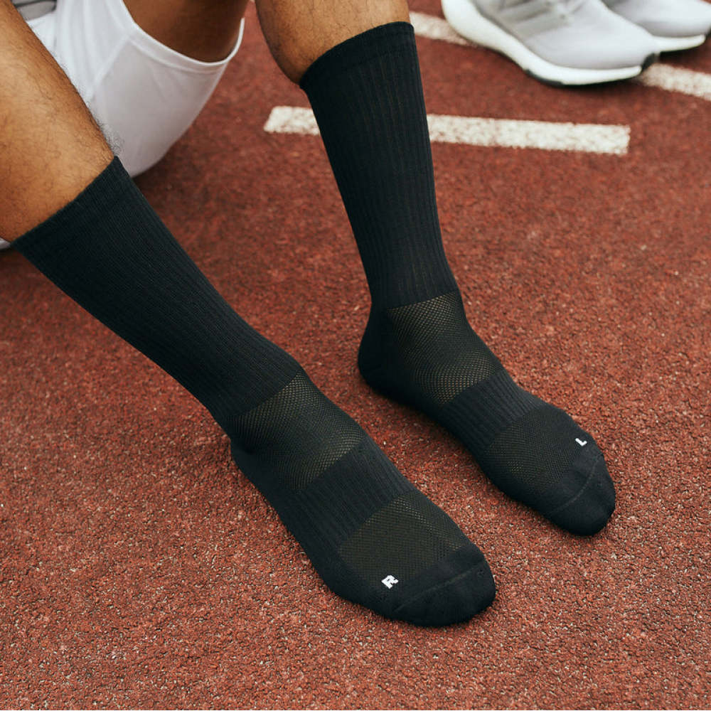 Hohe Laufsocken Schwarz