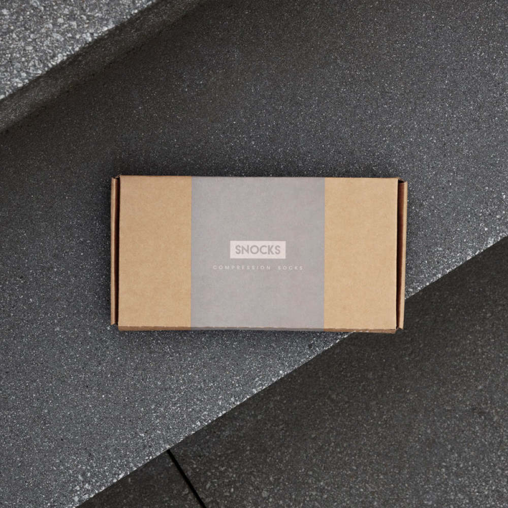 Sport Kompressionssocken Schwarz