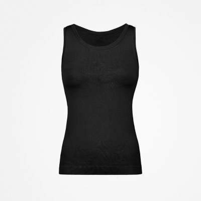 Tank Top Seamless Damen Schwarz