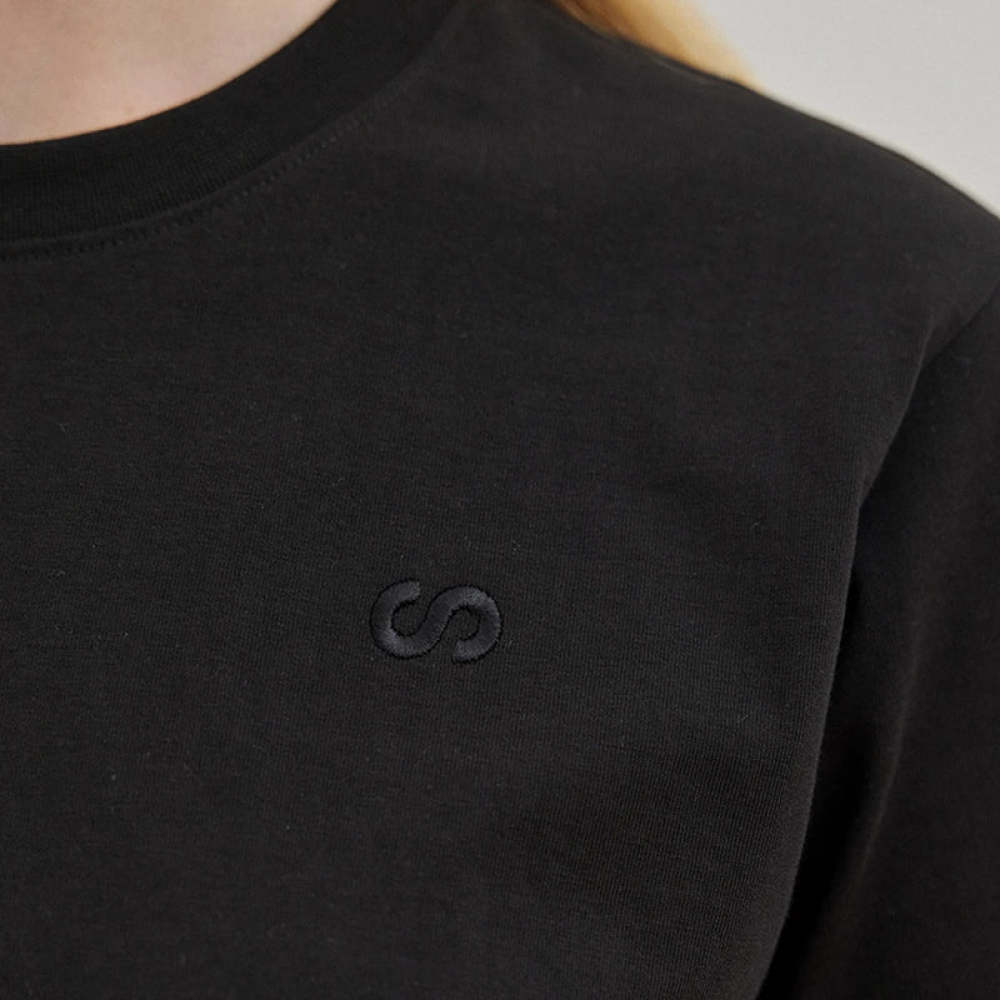 T-Shirt Cropped Damen aus Bio-Baumwolle Weiß
