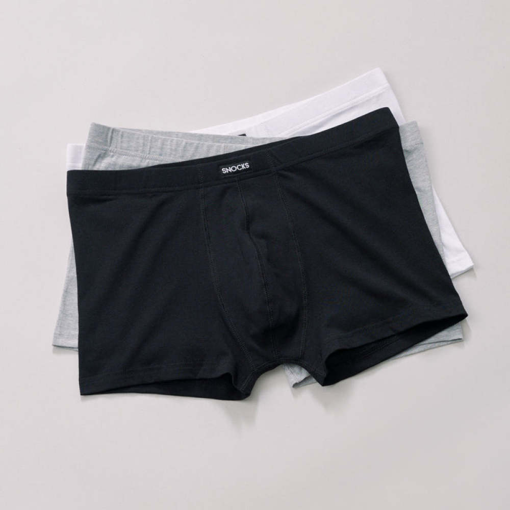 Retro Boxershorts aus Bio-Baumwolle Mix (Rot/Olive/Blau)