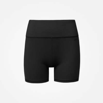 Sport Hot Pants aus recyceltem Polyester Schwarz