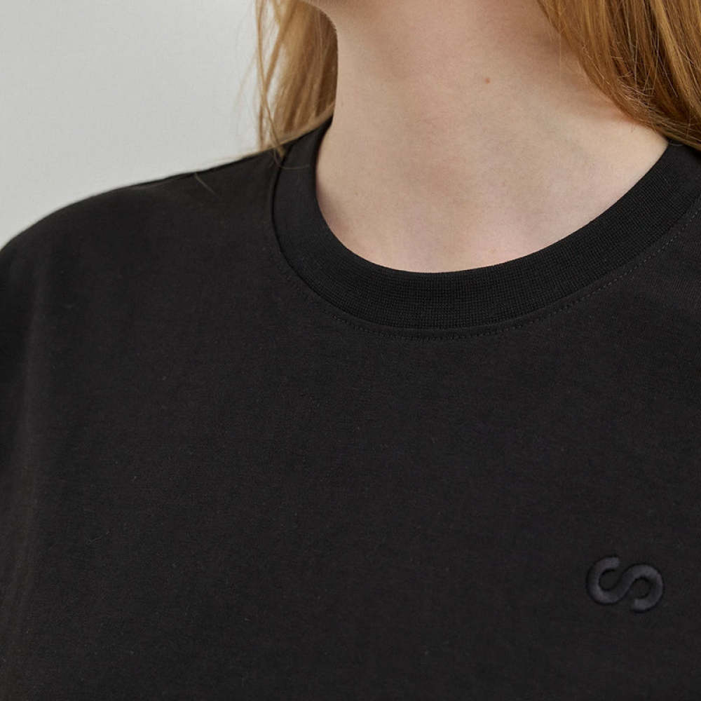 T-Shirt Cropped Damen aus Bio-Baumwolle Weiß