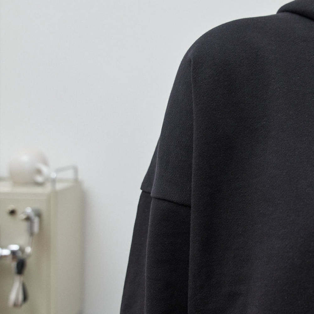 Hoodie Damen aus Bio-Baumwolle Schwarz