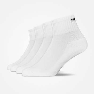 Retro Sneaker Socken aus Bio-Baumwolle Weiß (SNOCKS)