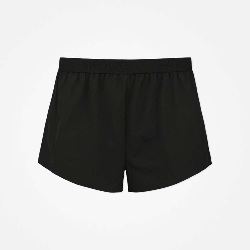 Kurze Laufshorts Damen Schwarz