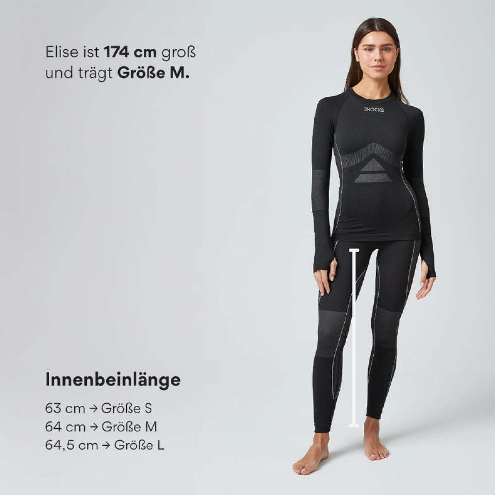 Thermounterwäsche Damen aus recyceltem Polyester Grau