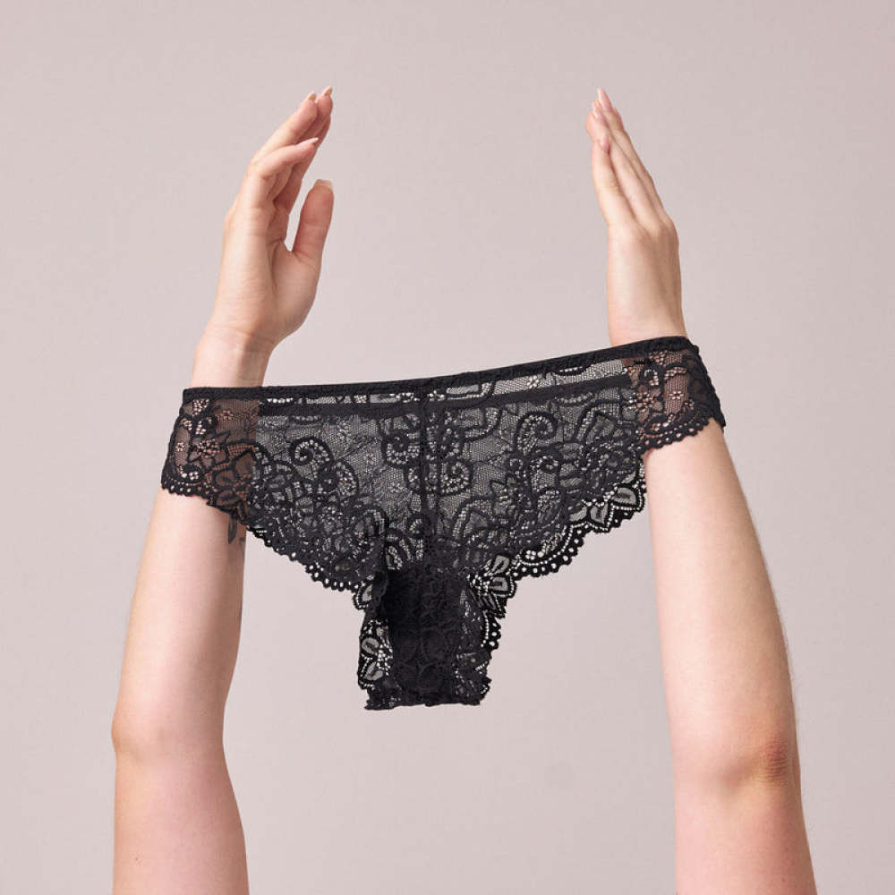 Brazilian Slips aus Spitze Weiß