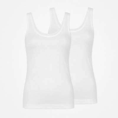 Damen Tank Tops aus Bio-Baumwolle Weiß