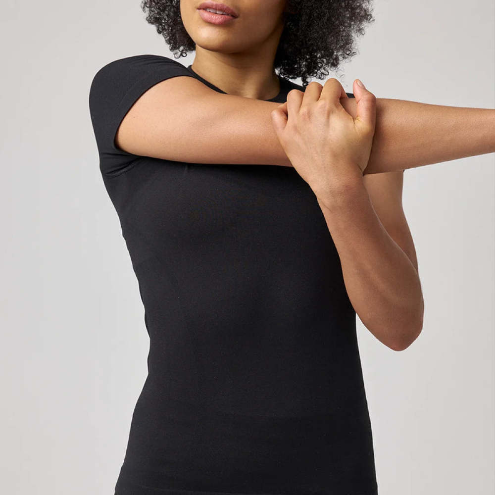 Sport Shirt Seamless Damen Schwarz