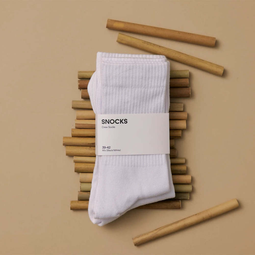Premium Tennissocken aus Bambusviskose Weiß