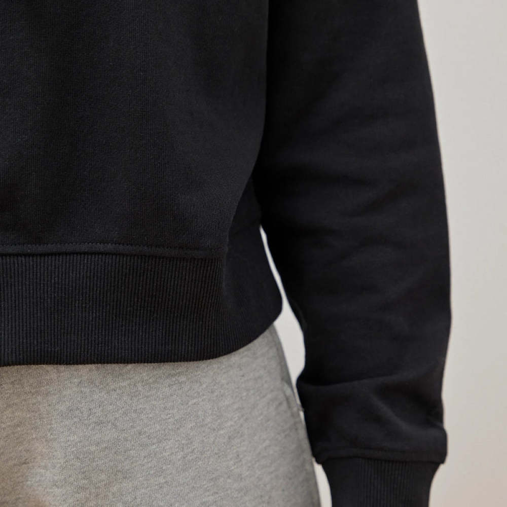 Hoodie Damen aus Bio-Baumwolle Schwarz