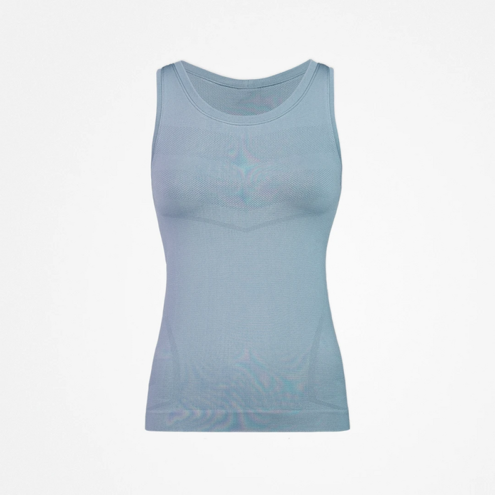 Tank Top Seamless Damen Taubenblau