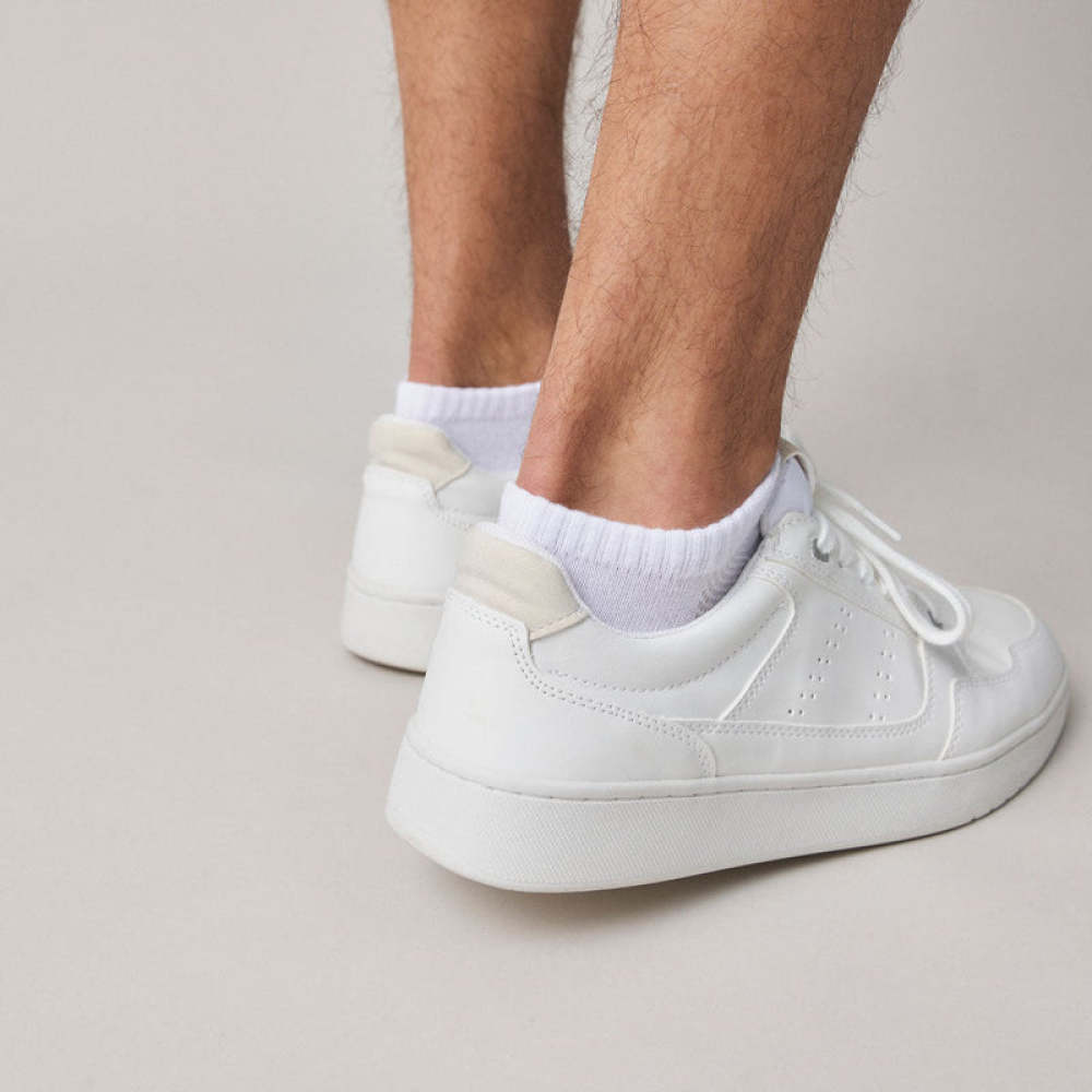 Sneaker Socken für Herren & Damen aus Bio-Baumwolle Mix (Schwarz/Weiß/Grau)