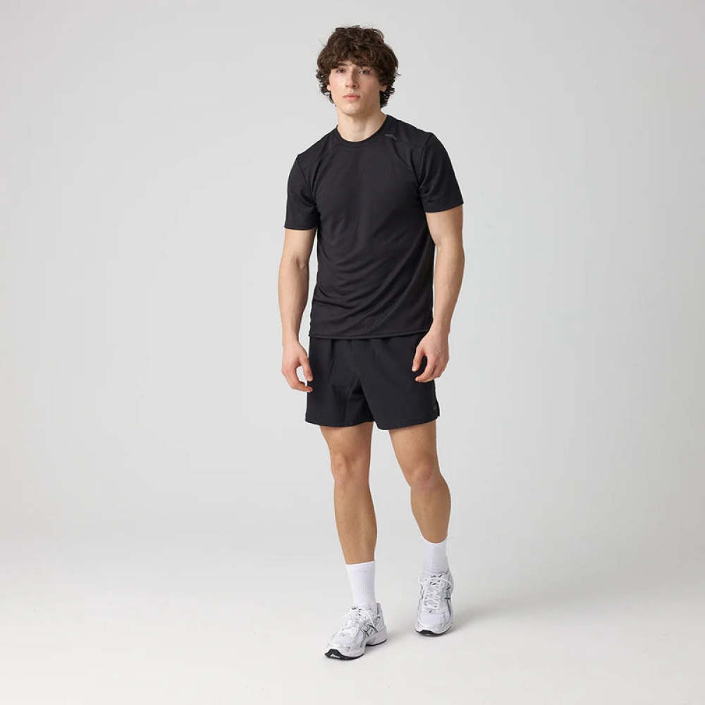 Kurze Sporthose Herren 5 inch Schwarz