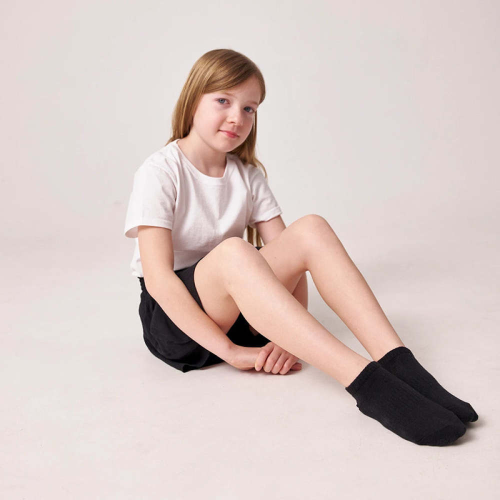 Kinder Sneaker Socken aus Bio-Baumwolle Weiß