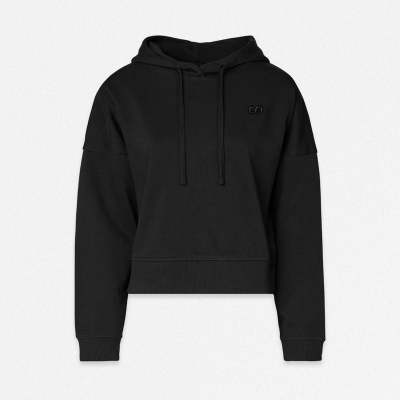 Hoodie Damen aus Bio-Baumwolle Schwarz