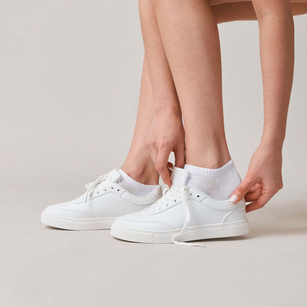 Sneaker Socken für Herren & Damen aus Bio-Baumwolle Grau