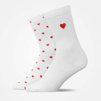 Tennissocken aus Bio-Baumwolle Mix (Love)