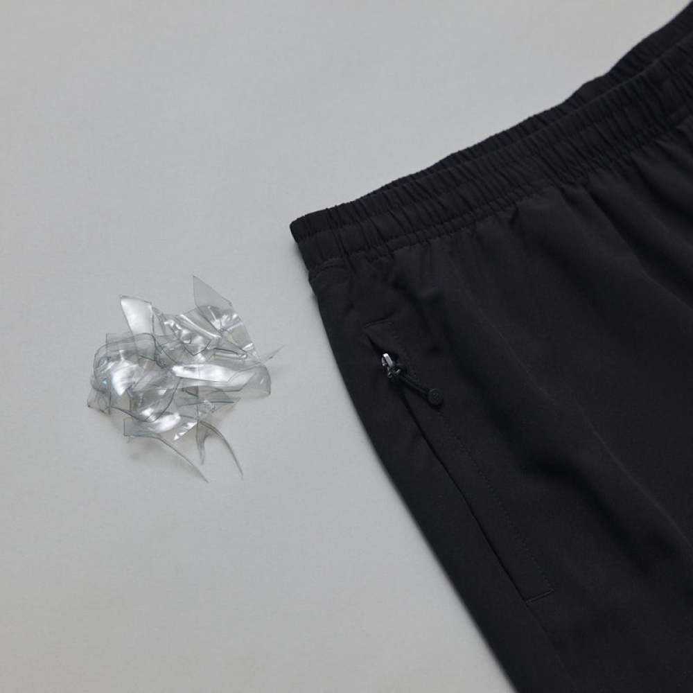 Kurze Sporthose Herren aus recyceltem Polyester Schwarz