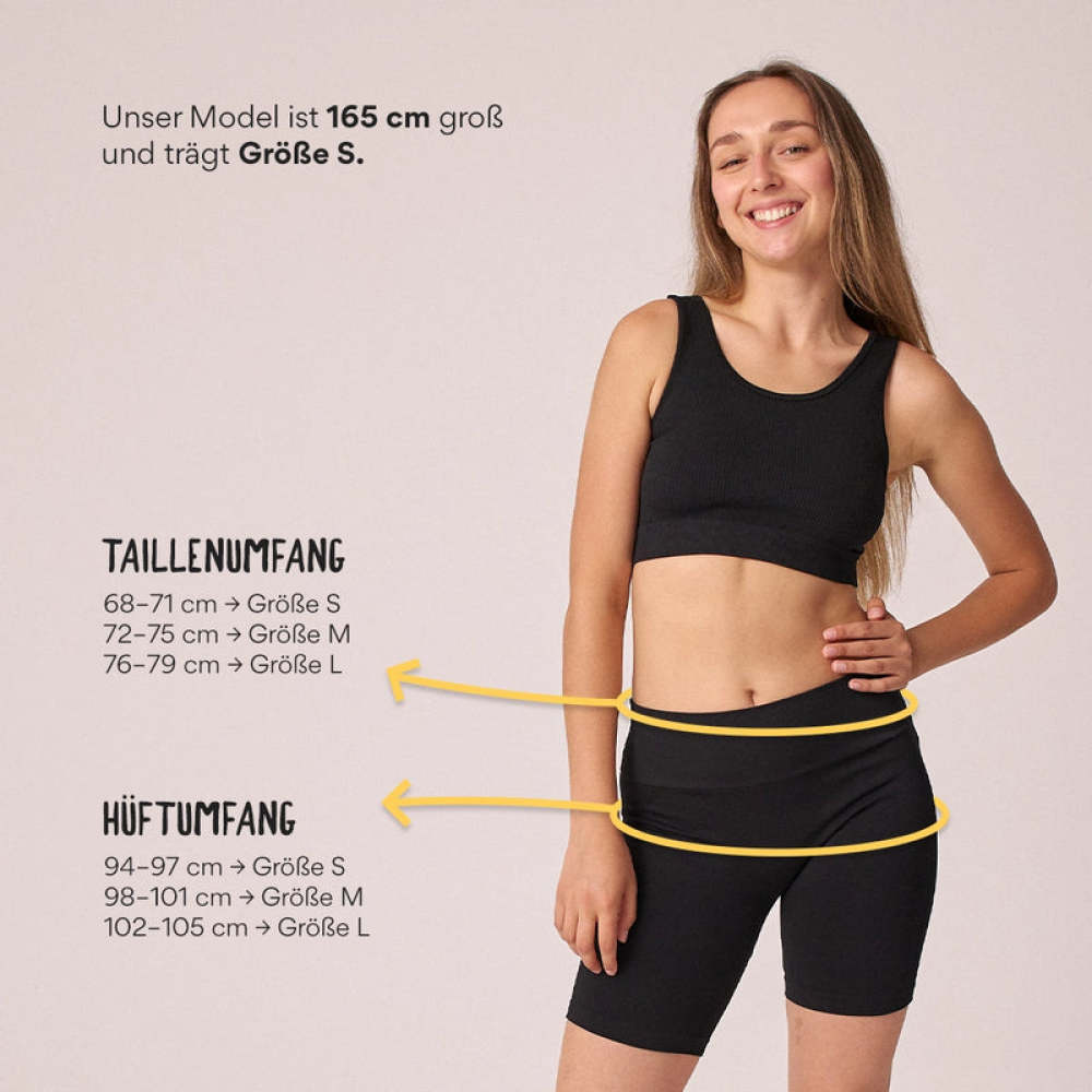 Radlerhose Seamless Damen Hellgrün