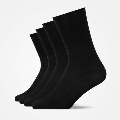 Klassische Damen Socken aus Bio-Baumwolle Schwarz
