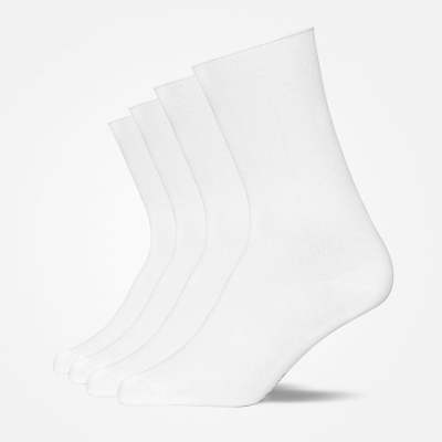 Klassische Damen Socken aus Bio-Baumwolle Weiß