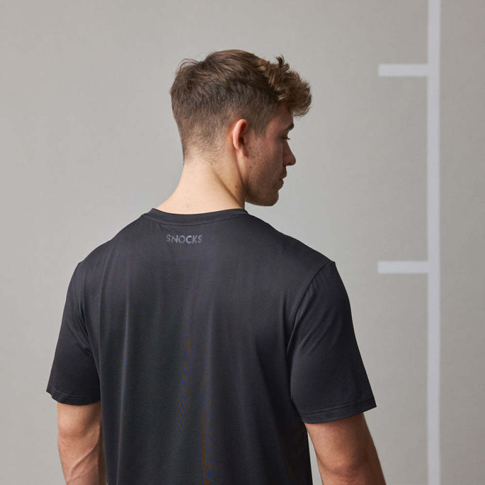 Trainingsshirt Herren aus recyceltem Polyester Blau