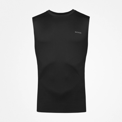 Tank Top Mesh Herren aus recyceltem Polyamid Schwarz