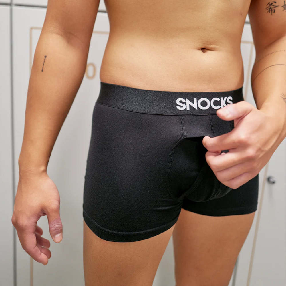 Boxershorts mit Eingriff Schwarz