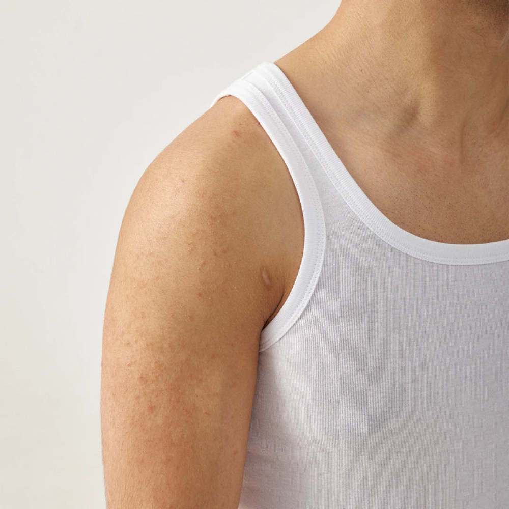 Unterhemd Tank Top Herren aus Bio-Baumwolle Schwarz