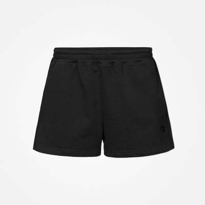 Sweatshorts Damen aus Bio-Baumwolle Schwarz