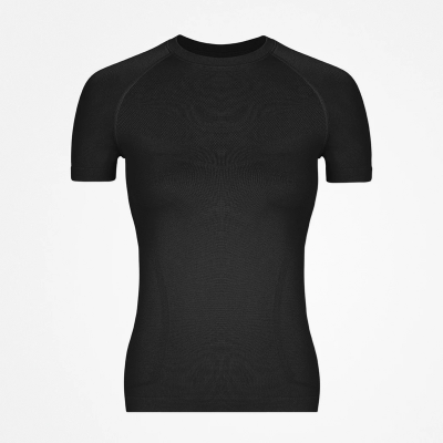 Sport Shirt Seamless Damen Schwarz