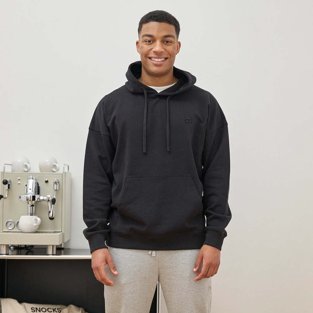 Hoodie Herren aus Bio-Baumwolle Schwarz