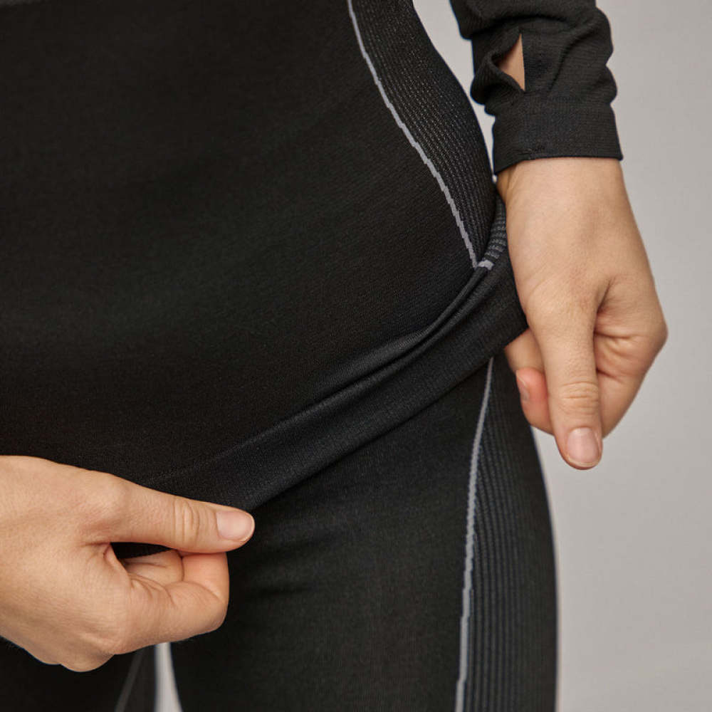 Thermounterwäsche Damen aus recyceltem Polyester Grau