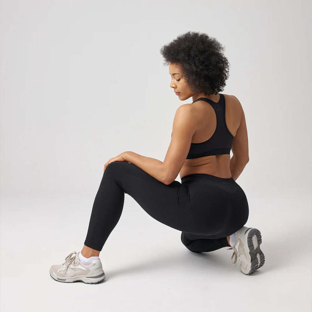 High Waist Leggings Seamless Schwarz