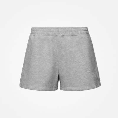 Sweatshorts Damen aus Bio-Baumwolle Hellgrau