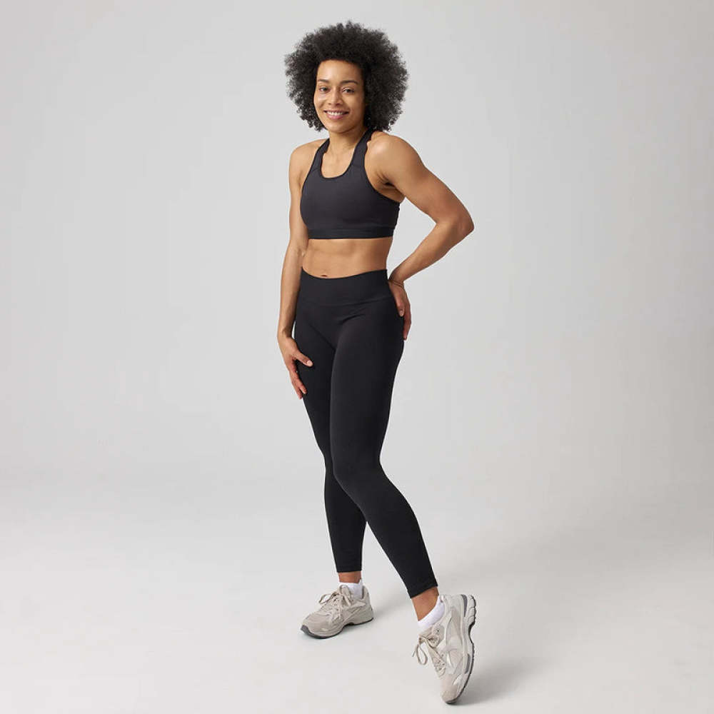 High Waist Leggings Seamless Taubenblau